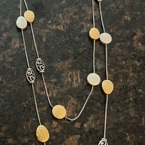 BRIGHTON LONG TWO TONE NECKLACE